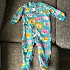 PJ Place 9-12 Months Fleece Animal Pajamas
